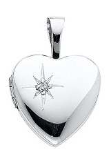 admirable heart white gold baby charm